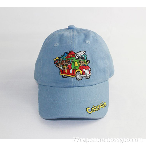 Stone Washed Cotton Children Sports Hat